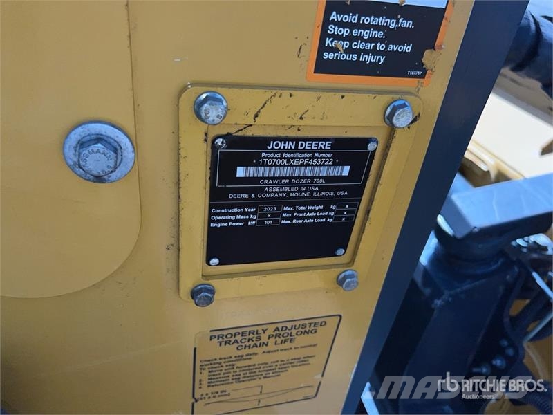 John Deere 700L LGP Crawler Dozer Telaketjupuskutraktorit