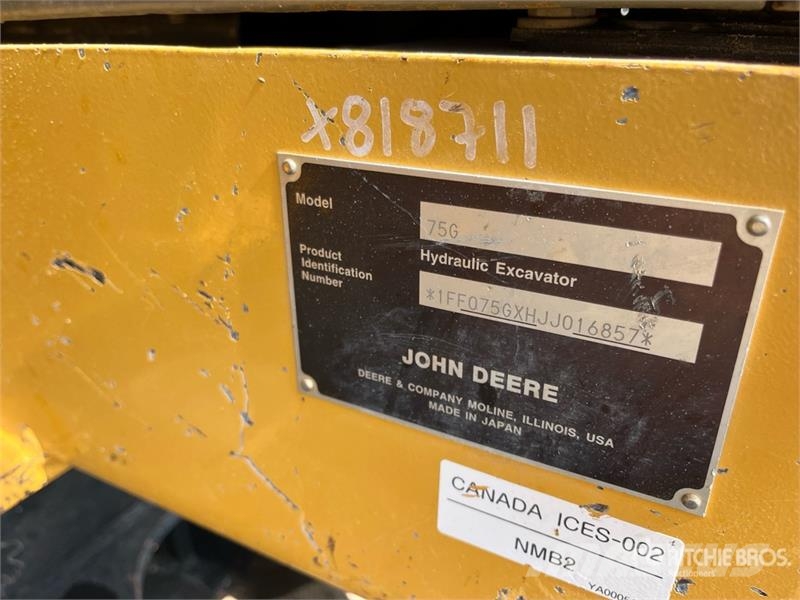 John Deere 75G Bageri guseničari