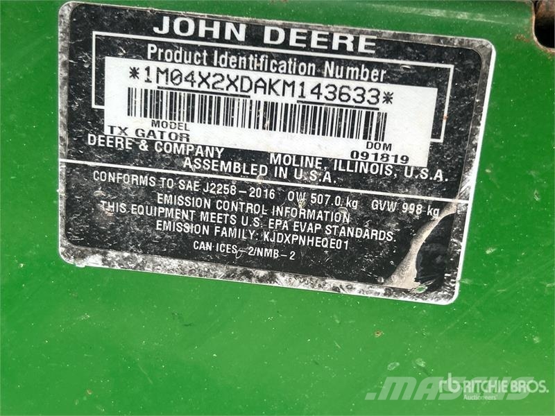 John Deere Gator TX 4X2 4x2 Utility Vehicle ماكينات منفعة عامة