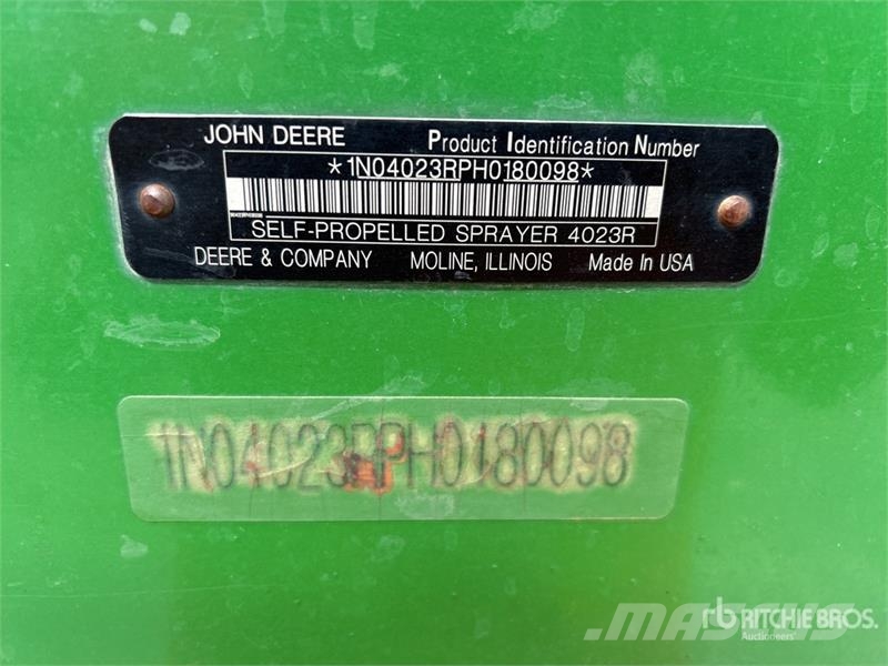 John Deere R4023 Self-Propelled Sprayer 自走式噴霧機