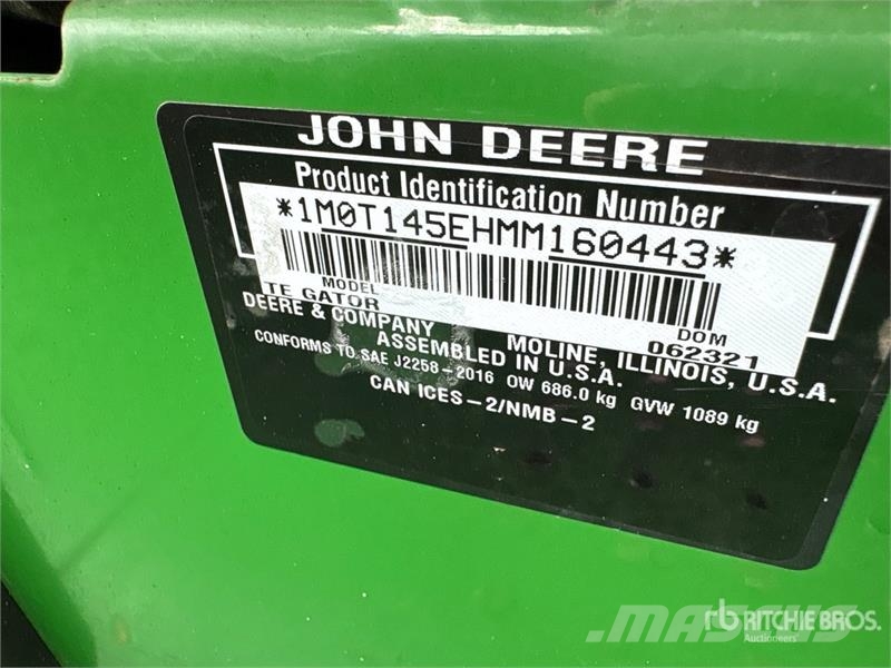John Deere TE Gator 4x2 Utility Vehicle ユーティリティー機械