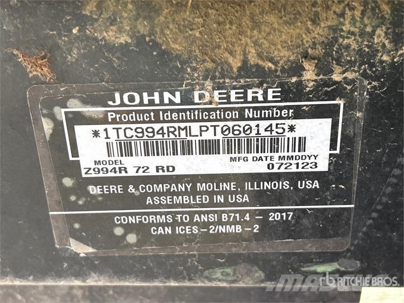 John Deere Z997R Zero-Turn Lawn Mower Traktorske kosilice