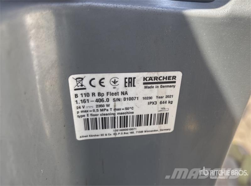 Kärcher B75/110 Ride-On Electric Floor Scrubber مقطورات أخرى