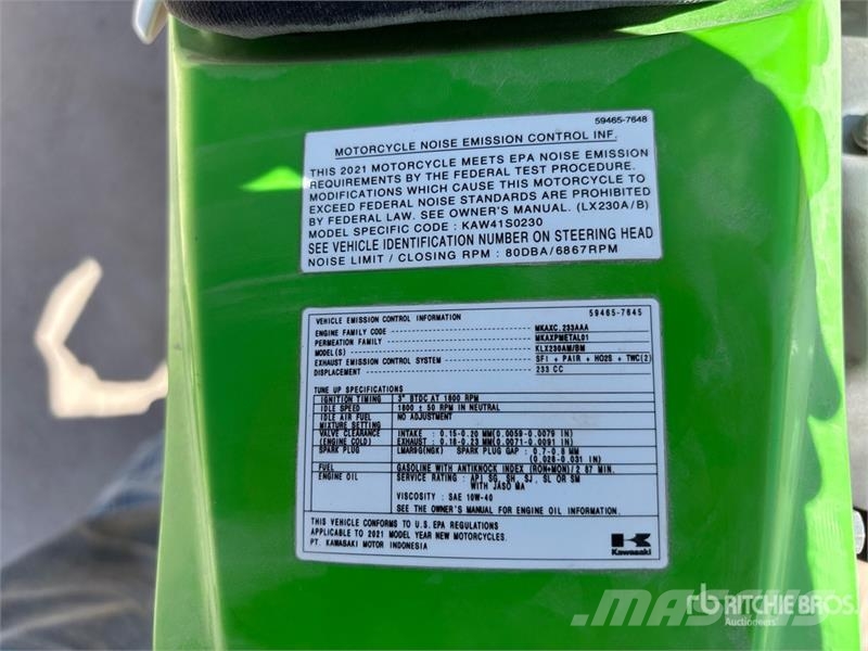 Kawasaki KLX230 233 cc Dual-Sport Bike Auto