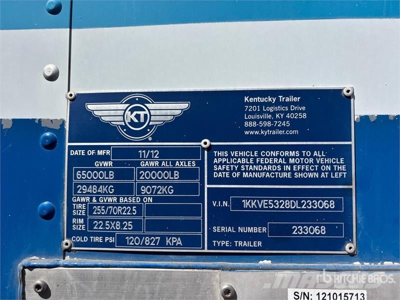  Kentucky 53 ft Van Trailer Прицепы-фургоны