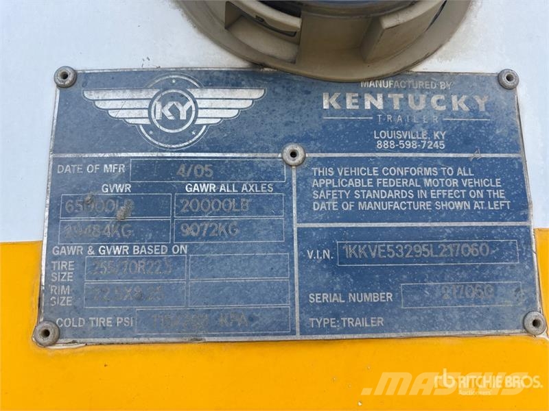  Kentucky 53 ft x 102 in T/A Van Trailer Reboques baú