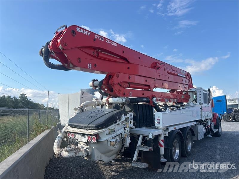 Kenworth Sany SY38Z5 on Kenworth T880 6x4 Concrete Pump Tr Betonvedēji
