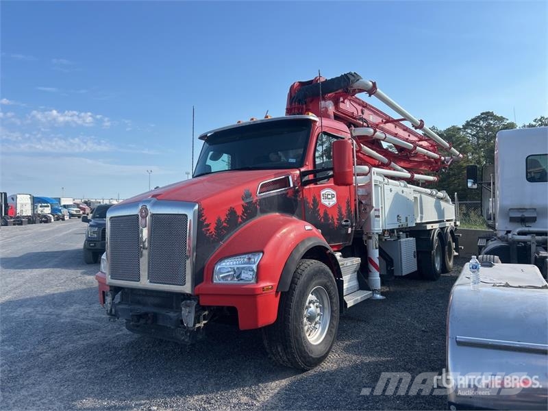 Kenworth Sany SY38Z5 on Kenworth T880 6x4 Concrete Pump Tr Betonvedēji