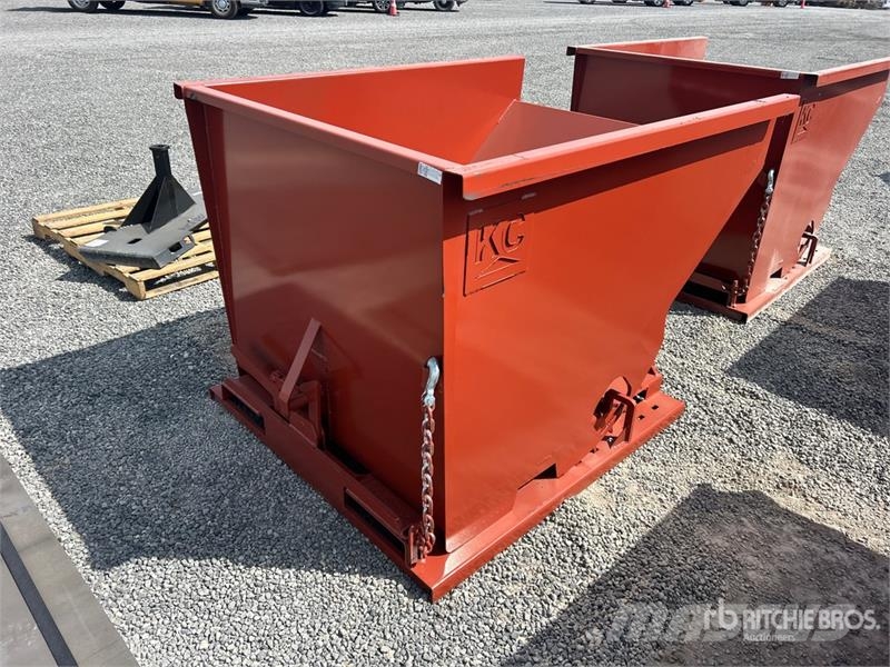 Kit Containers 2.0YFT-SDH 5 ft 3 in 2 cyd Self-Dum Tartályok és tölcsérek