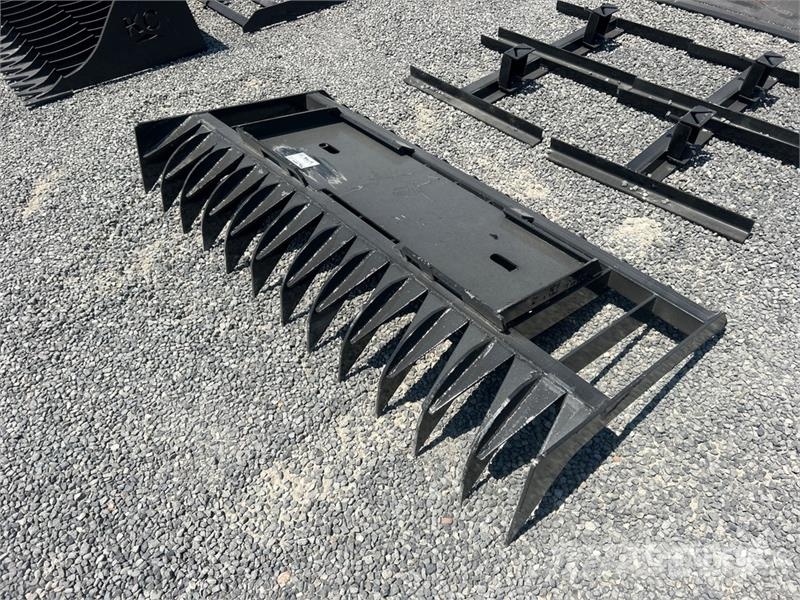 Kit Containers QT-RR-70 70 in Skid Steer Root Rake Ancinho virador