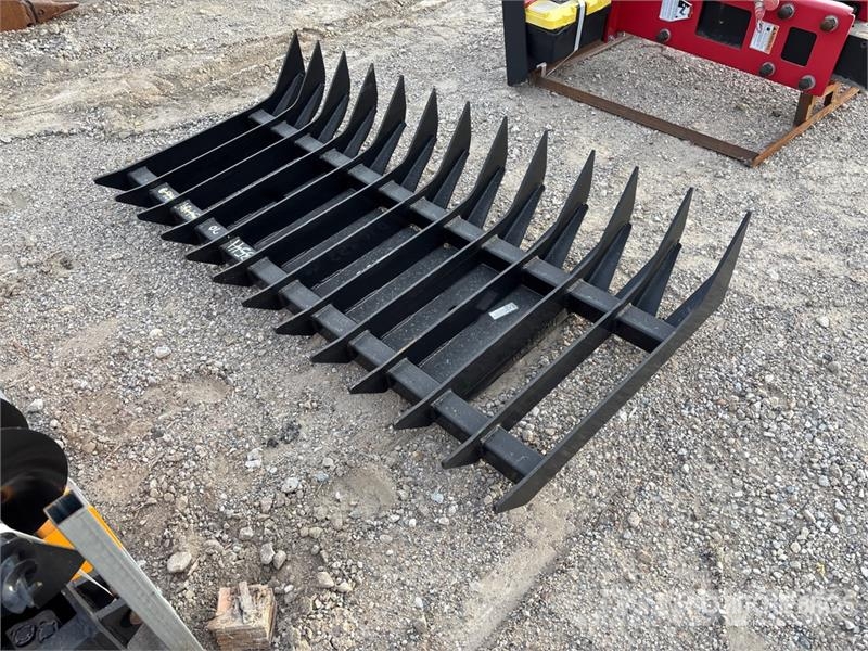 Kit Containers QT-RR-70 68 in Skid Steer Root Rake Rastrilladoras y rastrilladoras giratorias