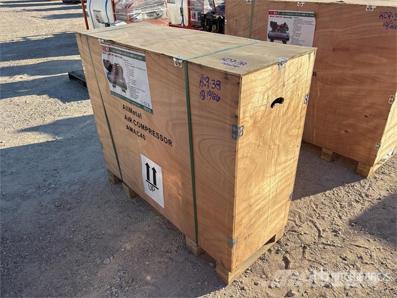 KJ AMAC40 14.5 cfm Skid-Mounted 40 gal Air Compressor Kompresori