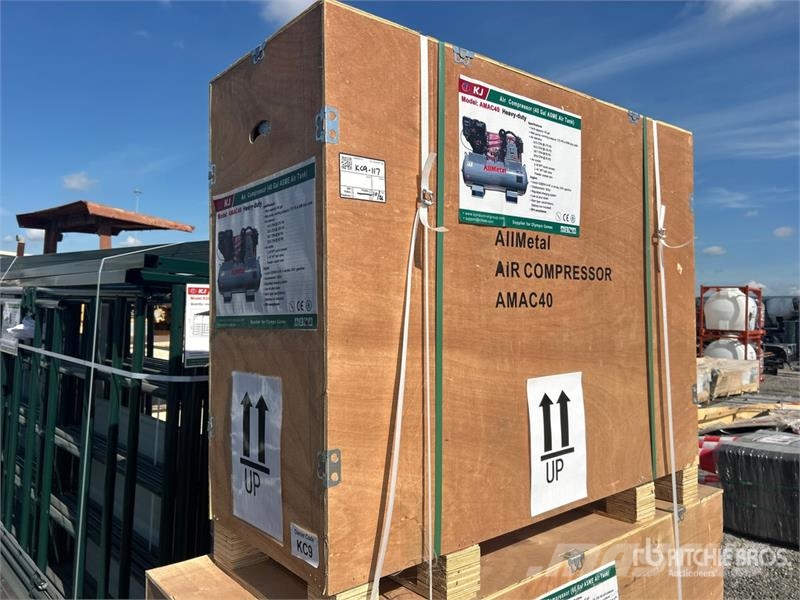 KJ AMAC40 14.5 cfm Skid-Mounted 40 gal Air Compressor مكابس