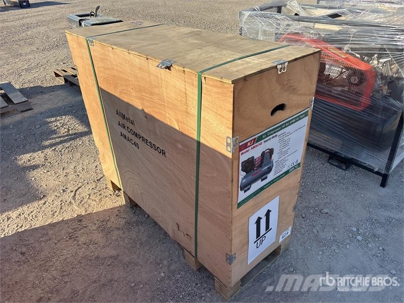 KJ AMAC40 14.5 cfm Skid-Mounted 40 gal Air Compressor Kompresori