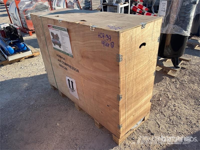 KJ AMAC60 18.5 cfm Skid-Mounted 60 gal Air Compressor Kompresori