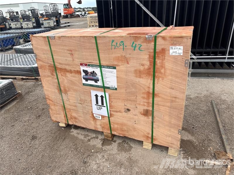 KJ AMAC60 18.5 cfm Skid-Mounted 60 gal Air Compressor Compresoras