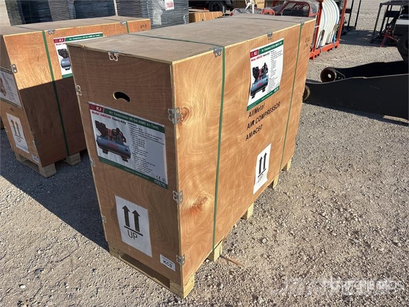 KJ AMAC60 18.5 cfm Skid-Mounted 60 gal Air Compressor Kompressorer