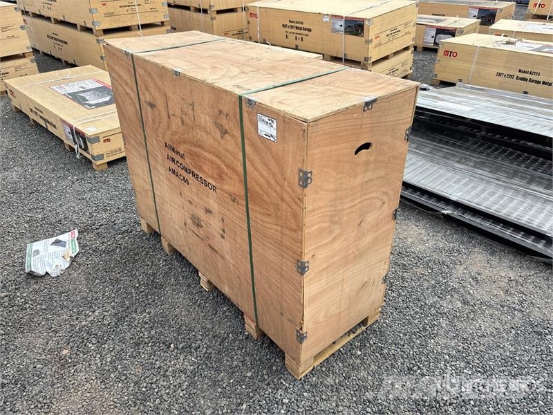 KJ AMAC60 18.5 cfm Skid-Mounted 60 gal Air Compressor Compressori