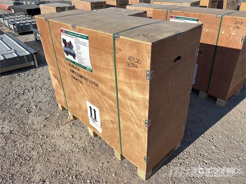 KJ AMAC60 18.5 cfm Skid-Mounted 60 gal Air Compressor Kompressorer