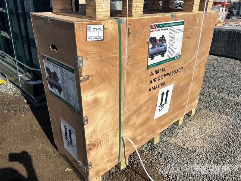 KJ AMAC60 18.5 cfm Skid-Mounted 60 gal Air Compressor مكابس