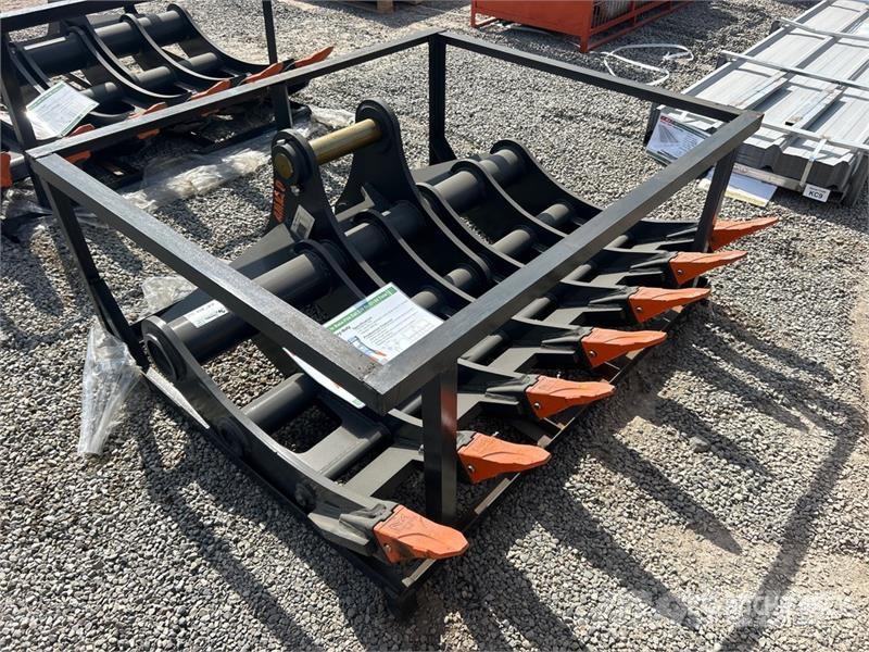 KJ AMK20 65 in Excavator Rake - Fits Cat 320 / 17 - 2 Rastrilladoras y rastrilladoras giratorias