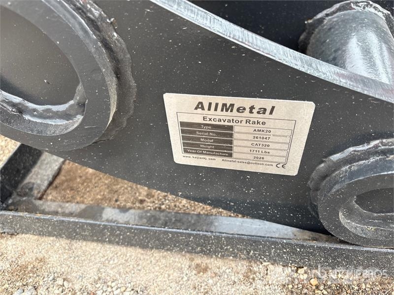 KJ AMK20 65 in Excavator Rake - Fits Cat 320 / 17 - 2 Ranghinatori