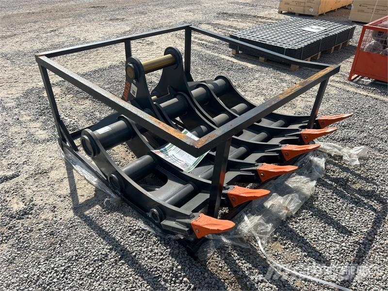 KJ AMK36 65 in Excavator Rake - Fits Cat 336 / 30 - 3 Rastrilladoras y rastrilladoras giratorias