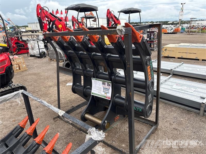 KJ AMK36 65 in Excavator Rake - Fits Cat 336 / 30 - 3 Ranghinatori