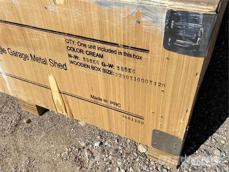 KJ K1220 Metal Garage Shed (Unused) Ατσάλινο πλαίσιο κτιρίων