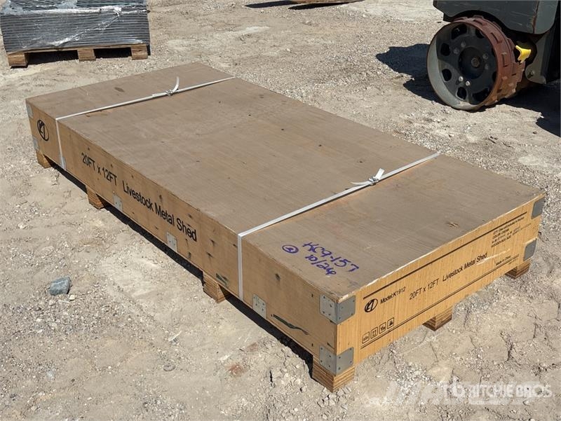KJ K1912 20 ft x 12 ft Metal Livestock Shelter (Unuse 기타 축산 기계 및 부속품