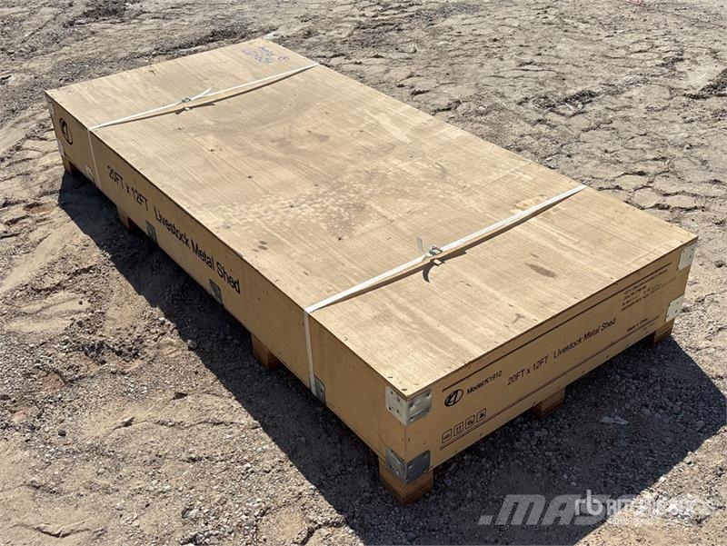 KJ K1912 20 ft x 12 ft Metal Livestock Shelter (Unuse 기타 축산 기계 및 부속품