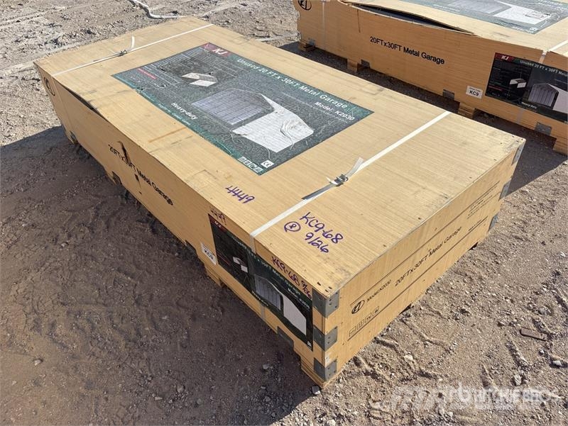 KJ K2030 20 ft x 30 ft Enclosed (Unused) Edificación de acero