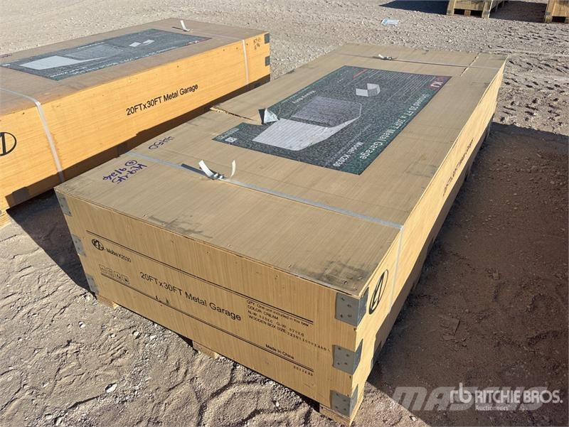 KJ K2030 20 ft x 30 ft Enclosed (Unused) Edificación de acero