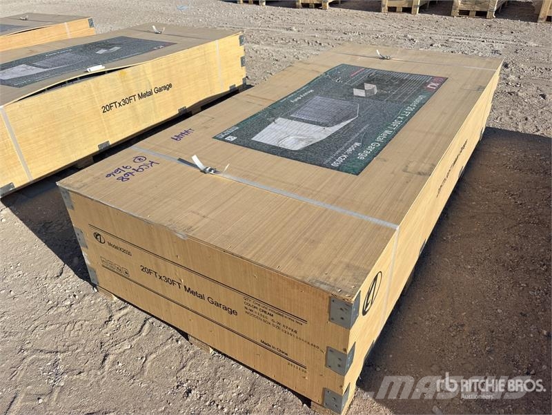 KJ K2030 20 ft x 30 ft Enclosed (Unused) Edificación de acero