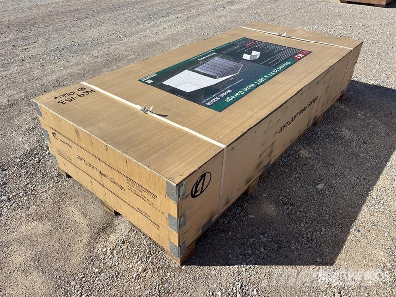 KJ K2030 20 ft x 30 ft Carport (Unused) Teraskonstruktsiooniga ehitised