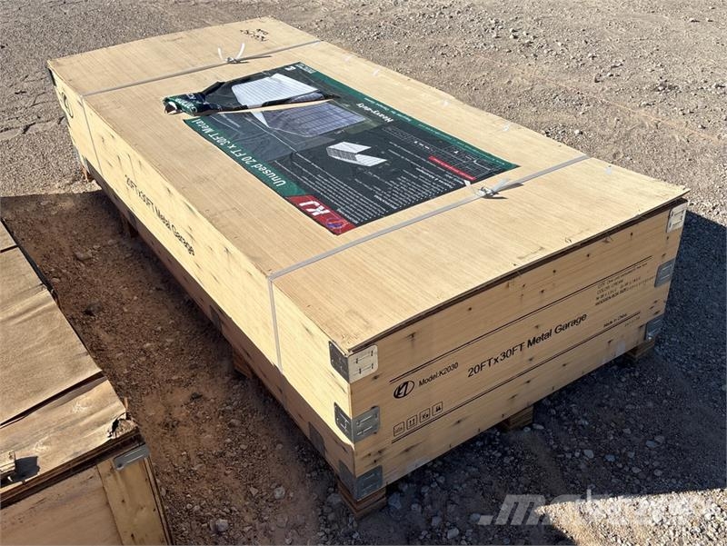 KJ K2030 20 ft x 30 ft Metal Carport (Unused) Estruturas de aço