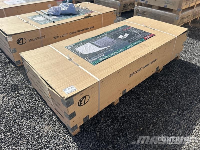 KJ K2030 20 ft x 30 ft Enclosed (Unused) Construcții din cadru metalic