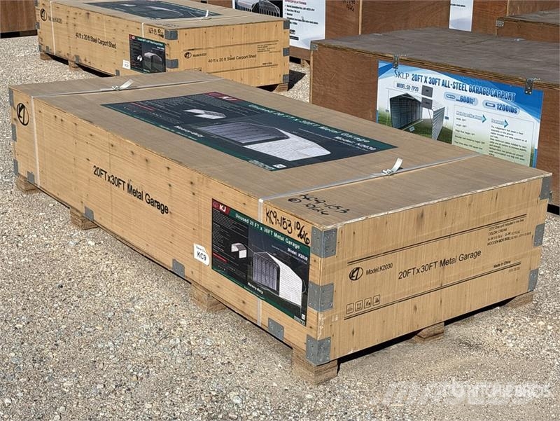 KJ K2030 20 ft x 30 ft Carport (Unused) Teraskonstruktsiooniga ehitised