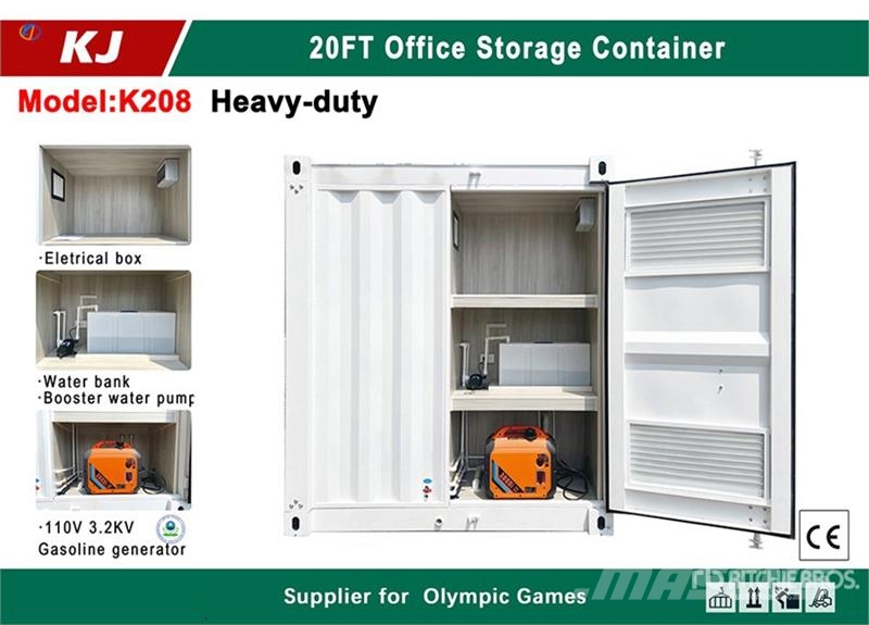 KJ K208 20 ft x 7 ft Office Storage Container Outros reboques