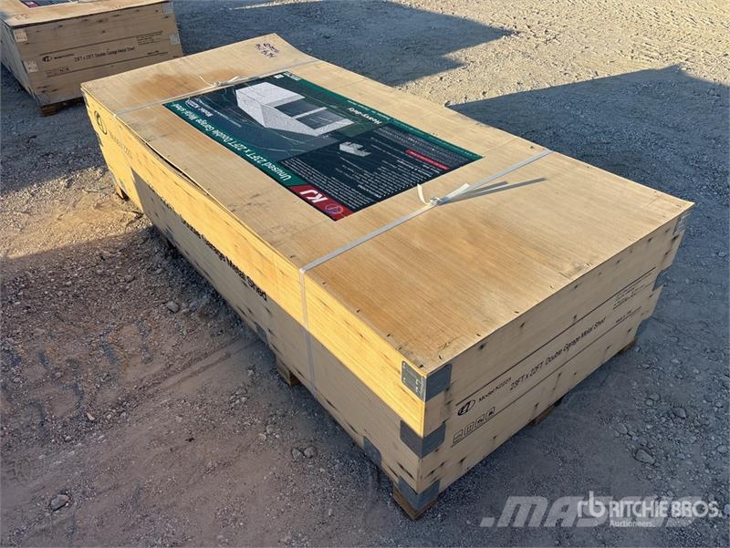 KJ K2223 23 ft x 22 ft Double Garage Metal Shed (Unus Jeklene gradbene konstrukcije
