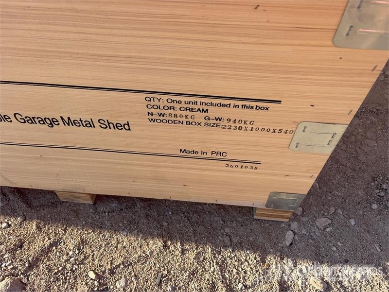 KJ K2223 23 ft x 22 ft Double Garage Metal Storage Bu Edificación de acero