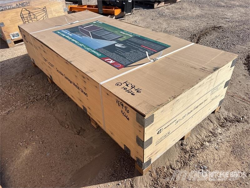 KJ K2223G 23 ft x 22 ft Double Garage Metal Storage B Edificación de acero