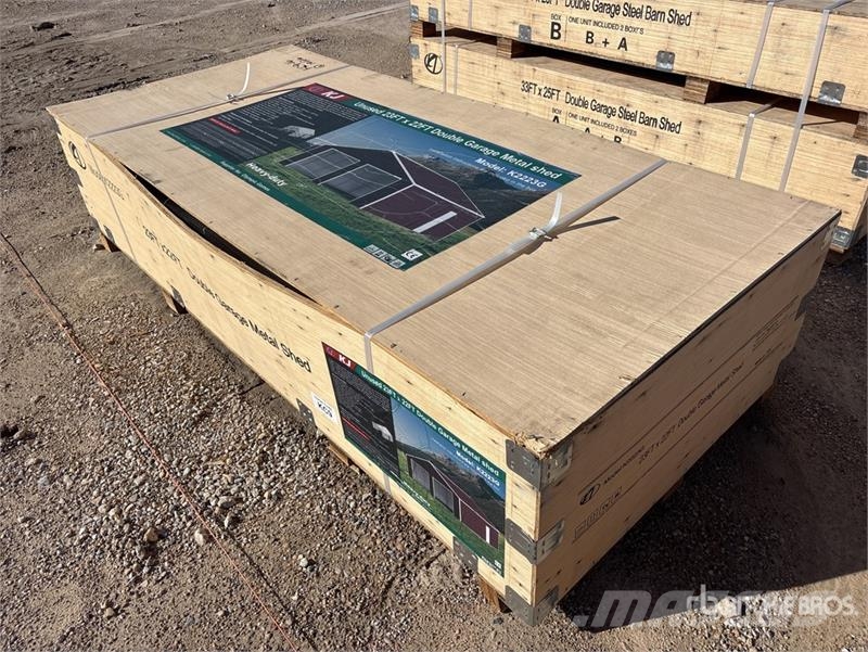 KJ K2223G 23 ft x 22 ft Double Garage Metal Storage B Edificación de acero