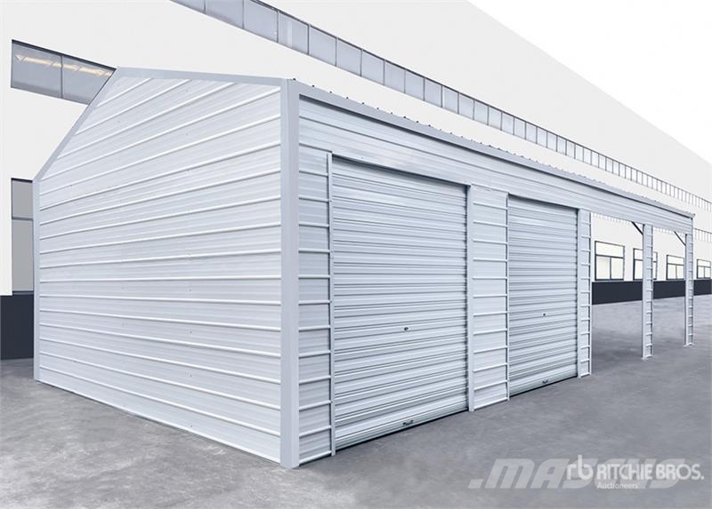 KJ K2346 Metal Garage Storage Building (Unused) Stalen constructies