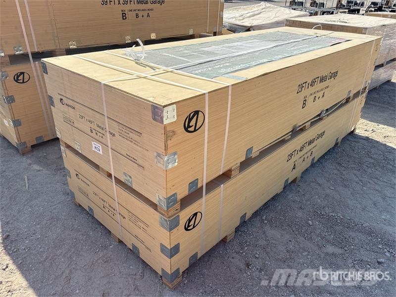 KJ K2346 Metal Garage Storage Building (Unused) Stalen constructies