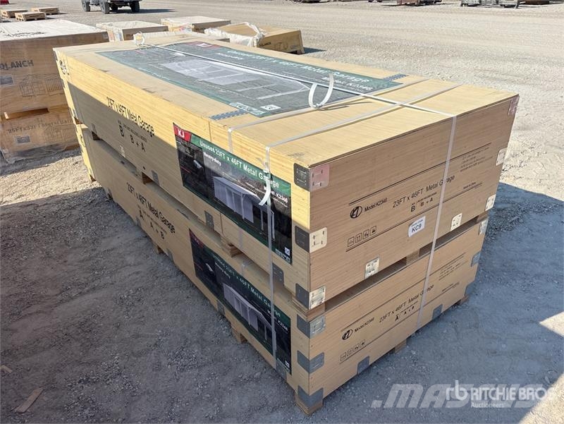 KJ K2346 Metal Garage Storage Building (Unused) Stalen constructies