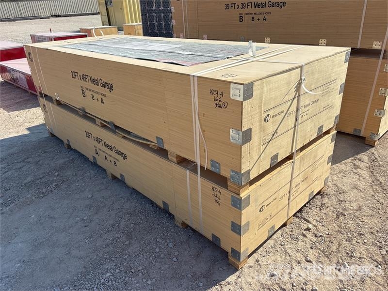 KJ K2346 Metal Garage Storage Building (Unused) Stalen constructies