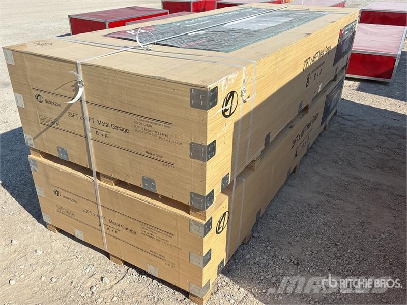 KJ K2346 Metal Garage Storage Building (Unused) Stalen constructies