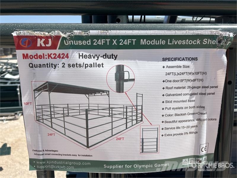 KJ K2424 24 ft x 24 ft Module Livestock Shelter (Unus Ďalšie stroje a zariadenia pre živočíšnu výrobu