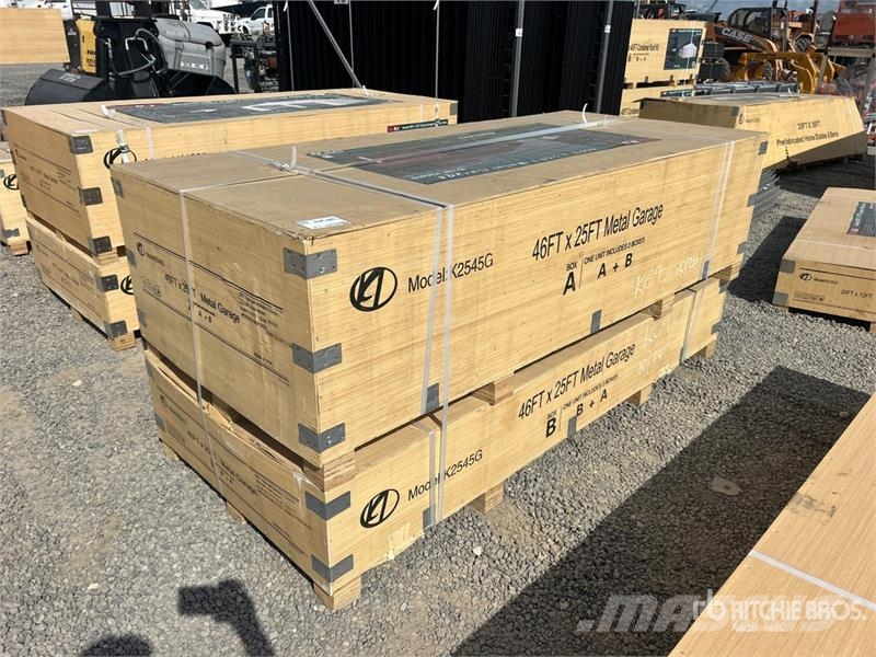 KJ K2545G 25 ft x 45 ft Metal Garage Storage Building Teräsrunkorakennukset